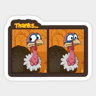 Giving thanks Sticker